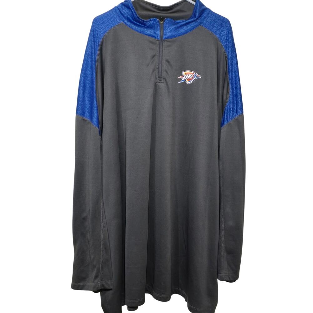 NBA Okc Thunder 1/4 Zip Lightweight Pullover Pristine Size 6X Basketball